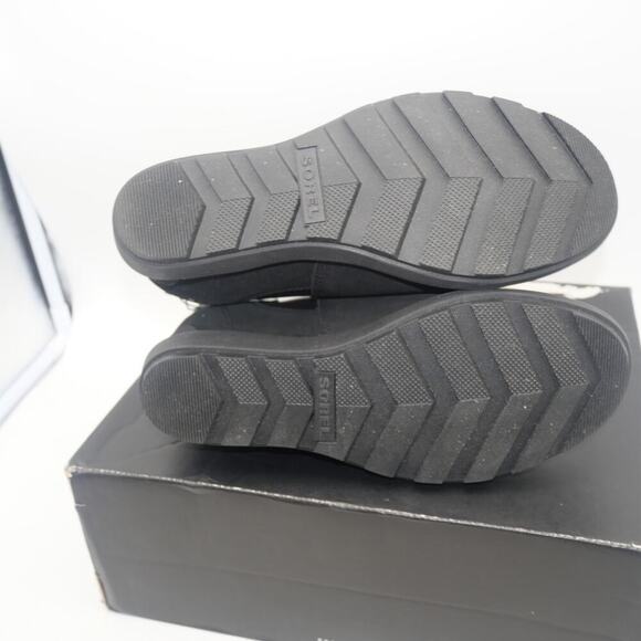 NEW SOREL Women's 9.5 Evie II Chelsea Black Sea Salt Ankle Boots Booties - Picture 6 of 9